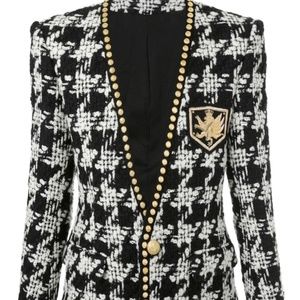 Houndstooth blazer and skirt SET, medium